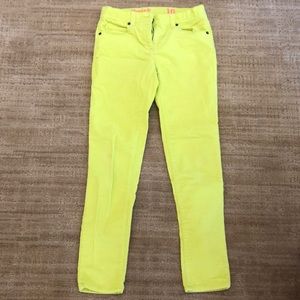 Crewcuts, bright yellow girls cords.